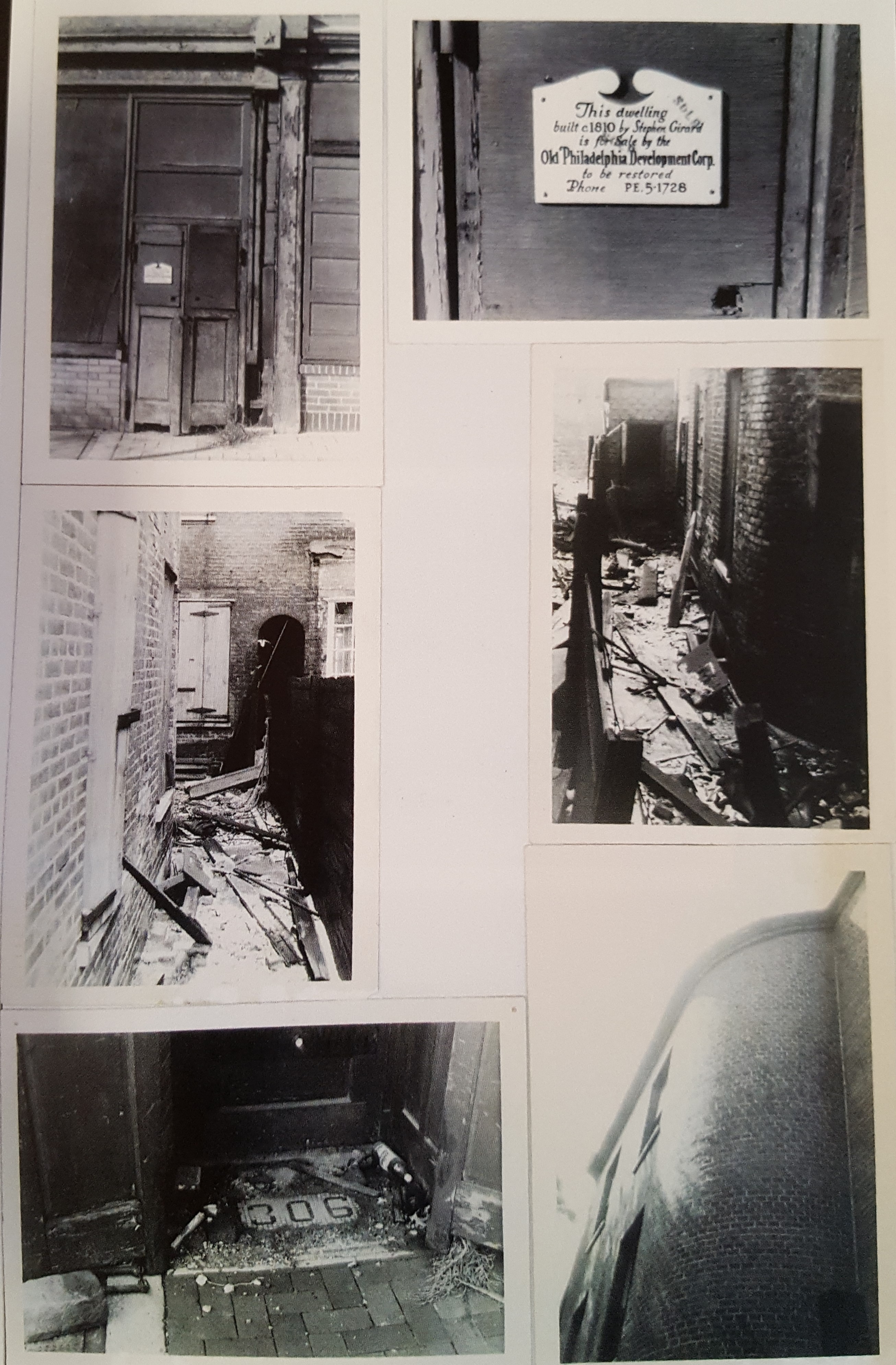 306 S 2nd St - Collage of pre-restoration photographs