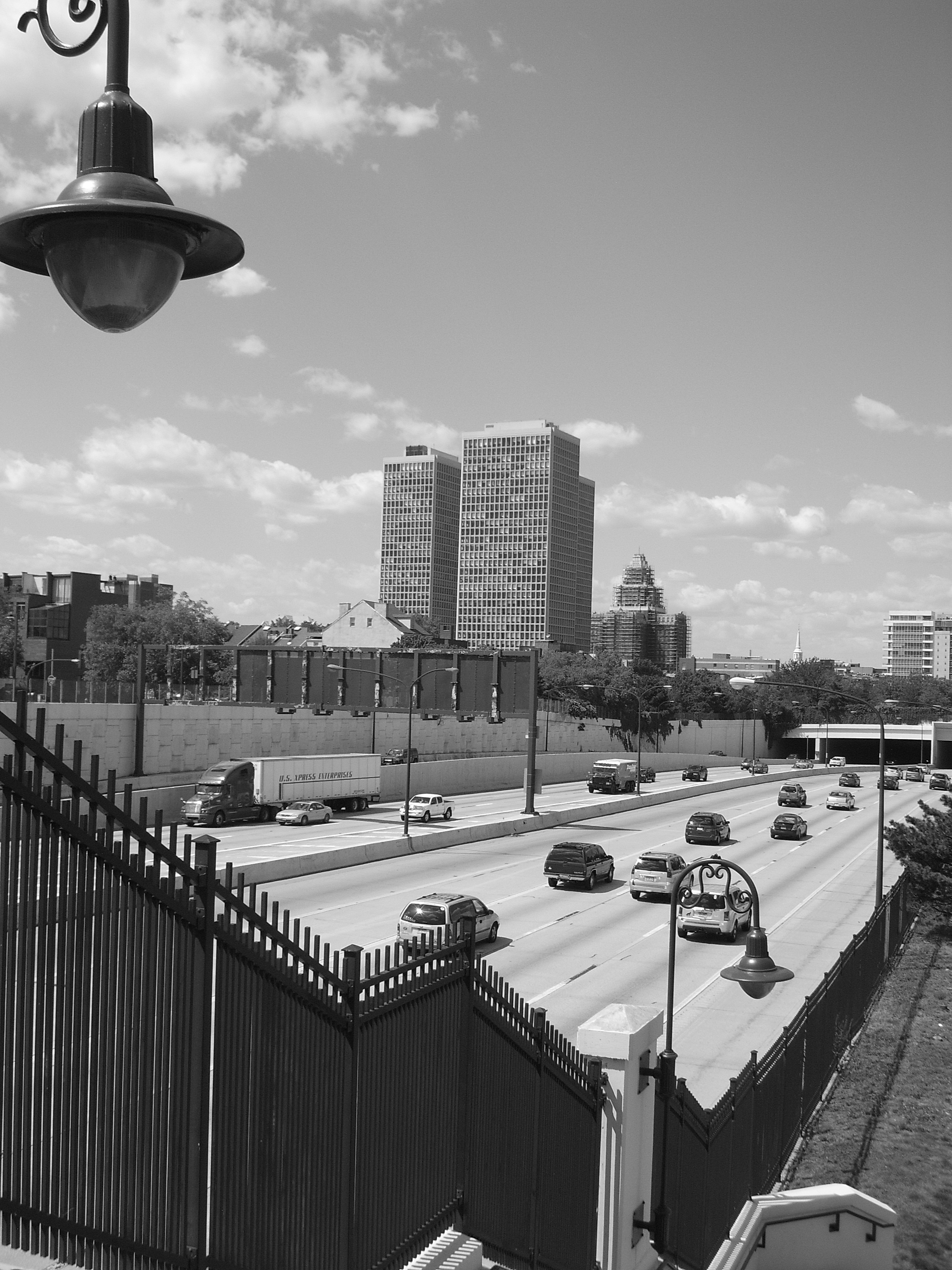 <p>Society Hill Towers, viewed from Interstate 95</p>
