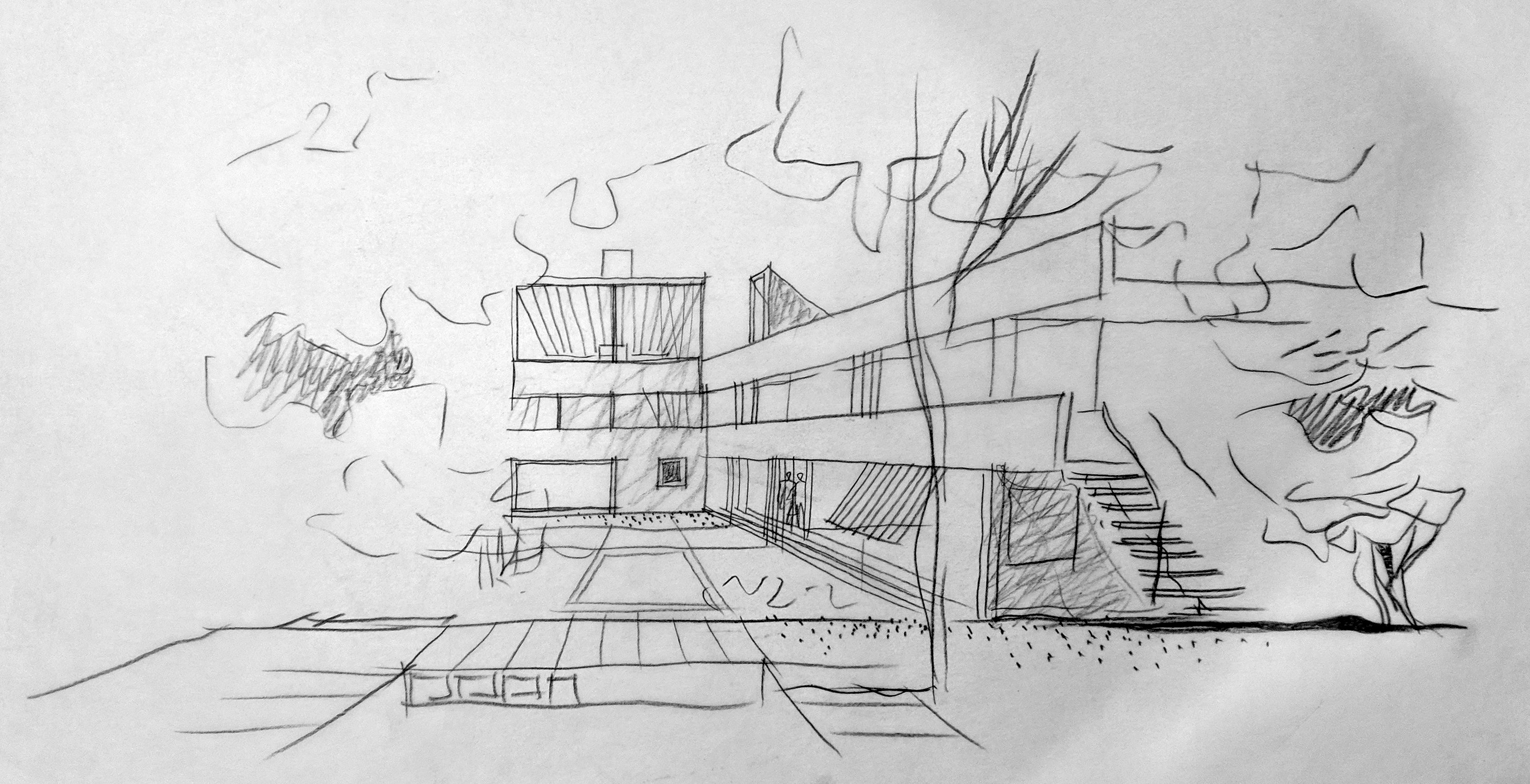 228-230 Delancey St - Schematic Backyard Perspective (1966)