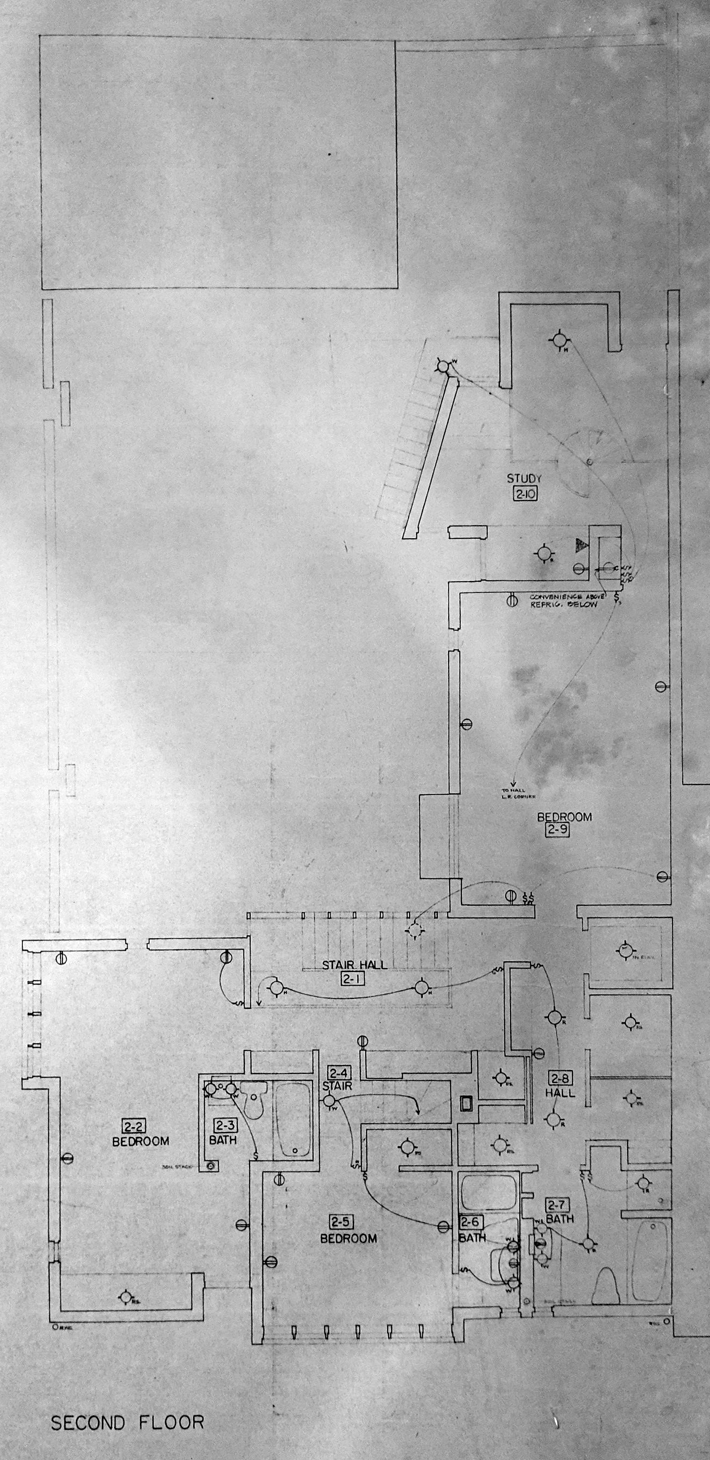 401 Cypress Street - 2nd Floor Plan (1968)