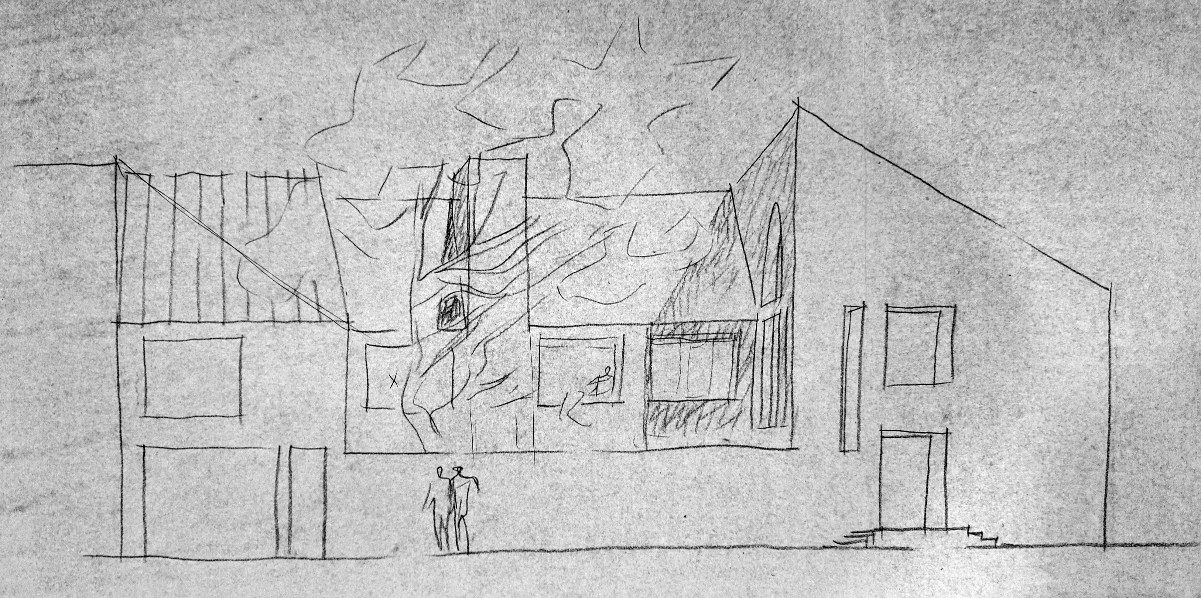 401 Cypress Street - Schematic Cypress St Elevation (1966)