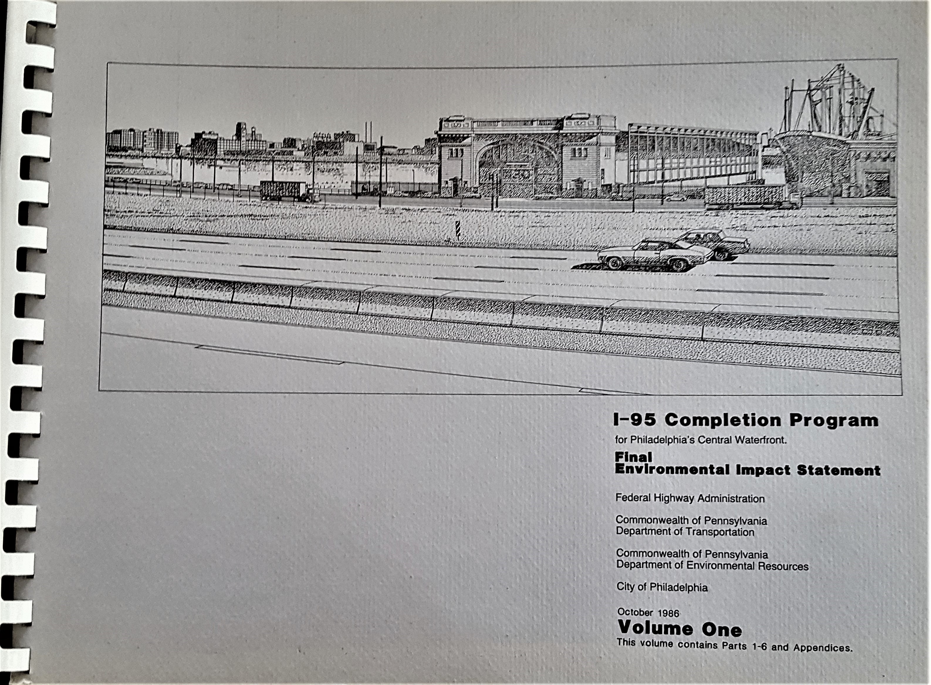 Cover of the I-95 Completion Program Environmental Impact Statement