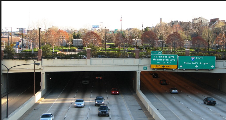 I-95 cover today, as viewed from the South Street bridge